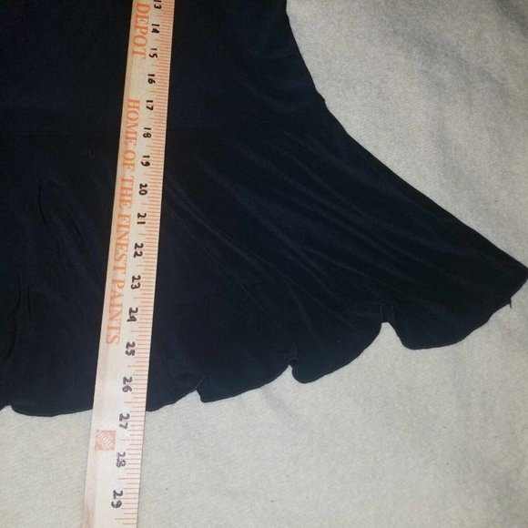 NWT Notations Women's Black Polyester Blend Trumpet Skirt Size XL - Picture 6 of 6
